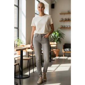 EUC YMI "Wanna Betta Butt?" Gray Jeans - Size 5